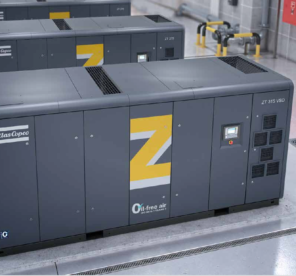 Oil-free rotary screw compressors ZR/ZT 110-275 (FF) & ZR/ZT 132-315 VSD (FF)